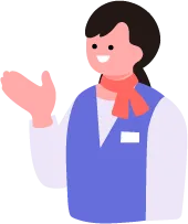 案内スタッフのイラスト